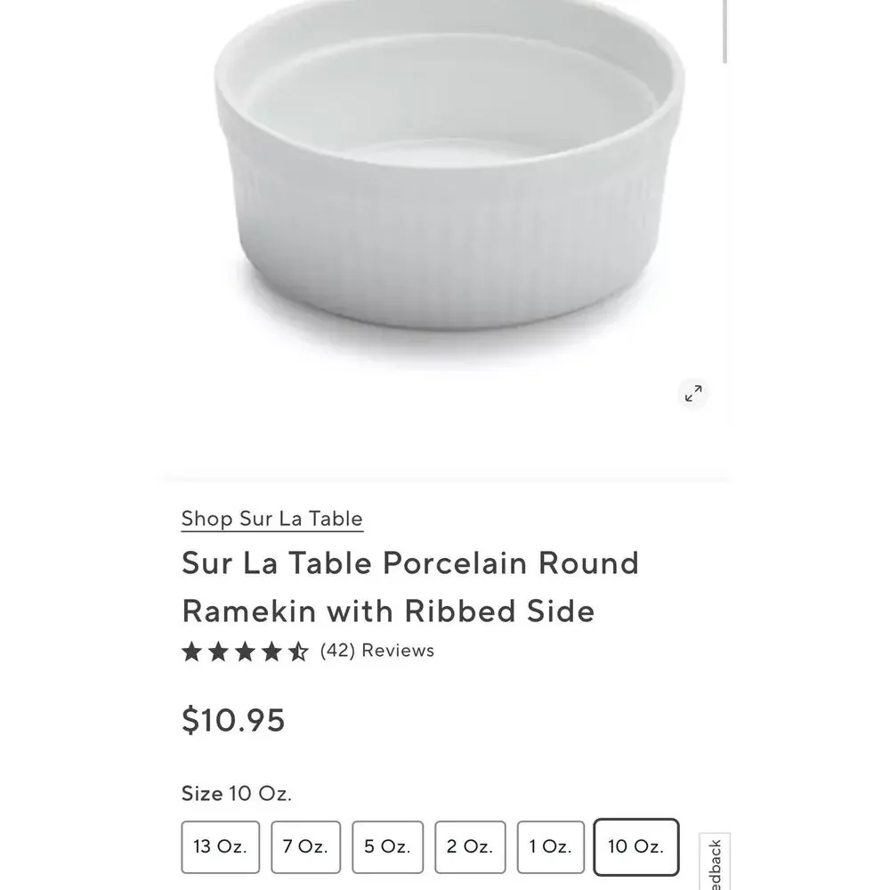 Sur La table set of 3 ramekins various sizes
